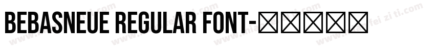 BebasNeue Regular Font字体转换